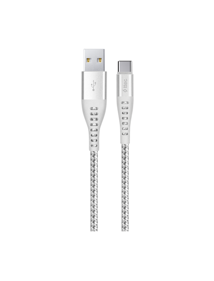ttec ExtremeCable Ekstra Dayanıklı USB-A - USB-C Şarj Kablosu 150cm Gümüş