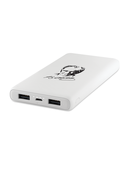 ttec PowerSlim Atatürk 10.000 mAh Taşınabilir Şarj Aleti / Powerbank Beyaz