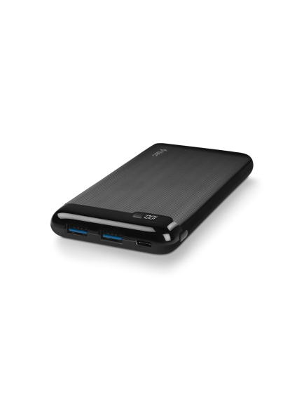 ttec PowerSlim LCD 10.000 mAh PD 20W Taşınabilir Şarj Aleti / Powerbank USB-C Giriş/Çıkış Siyah
