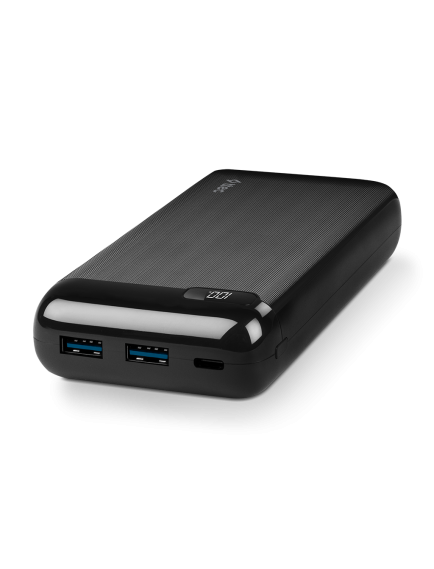 ttec PowerSlim Pro LCD 20.000 mAh PD 20W Taşınabilir Şarj Aleti / Powerbank USB-C Giriş/Çıkış Siyah