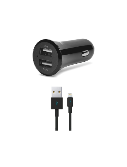 ttec Quantum Duo Mfi 1A 2.4A Araç Şarj Aleti Siyah