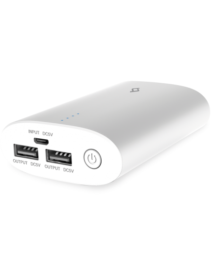ttec ReCharger Duo 10.000mAh Ultra Kompakt Premium Taşınabilir Şarj Aleti / Powerbank Beyaz