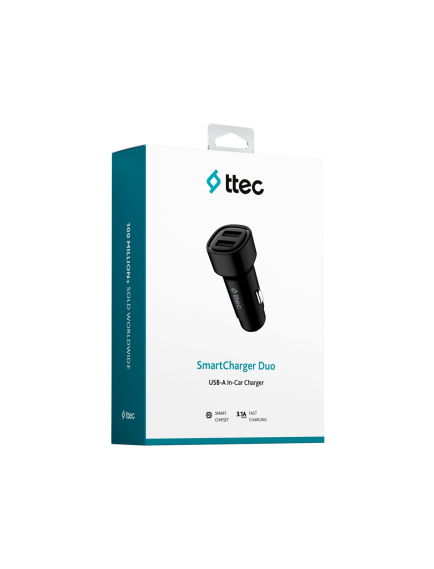 ttec SmartCharger Duo 3.1A Araç Şarj Aleti Çift USB.