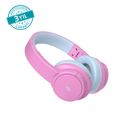 ttec SoundBuddy 3 Kulaküstü Kablosuz Bluetooth Çocuk Kulaklığı Balerin Pembesi