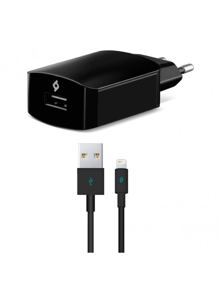 ttec SpeedCharger 2.1A Seyahat Şarj Aleti  Lightning Kablolu Siyah