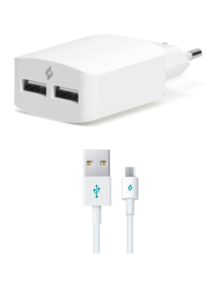 ttec SpeedCharger 3.1A Duo Şarj Aleti  Micro USB Kablolu
