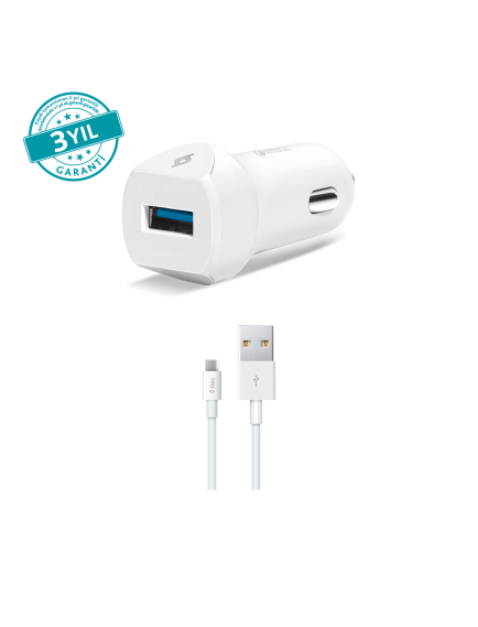 ttec SpeedCharger QC 3.0 Araç Şarj Aleti + Micro USB Kablo