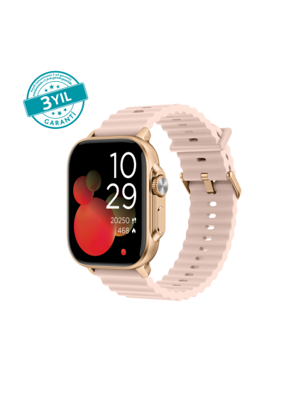 ttec Tempus 49 mm  Dikdörtgen Metal Kasa Akıllı Saat Rose Gold