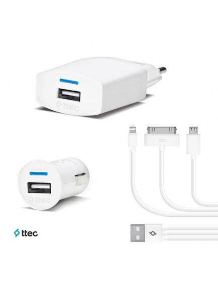ttec Trio 3 ü 1 arada şarj seti