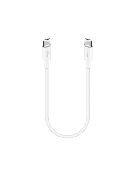 ttec USB-C - USB-C 30cm 60W PD/QC Hızlı Şarj/Data Kablosu Beyaz