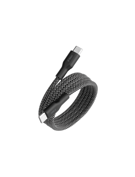 ttec USB-C - USB-C Mıknatıslı 100cm 60W Örgü Hızlı Şarj Kablosu Siyah