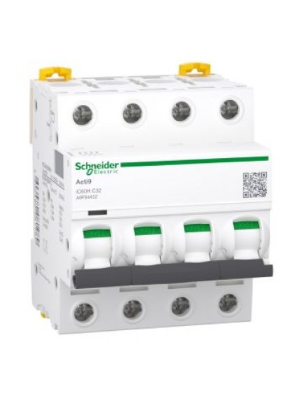 Otomatik Sigorta, Acti9, 10kA, C-Eğrisi, 4-Kutup, 32A