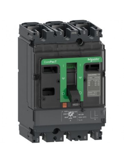 Schneider ComPacT Şalter NSX100N 50kA AC 3P3D 100A MA