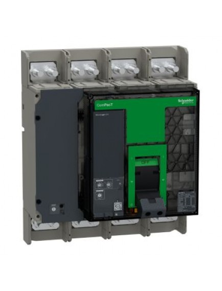 Schneider Kesici, ComPacT NS1000N, 50kA 415VAC'de, 4P, Sabit, Manuel, MicroLogic 2.0 Geçti, 1000A