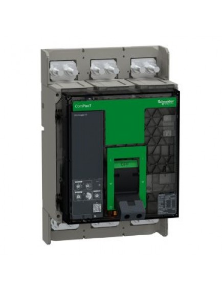 Schneider Kesici, ComPacT NS1600N, 50kA 415VAC'de, 3P, Sabit, Manuel, MicroLogic 5.0 Geçti, 1600A