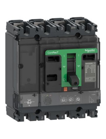 Schneider ComPacT Şalter NSX250F 36kA AC 4P4D 250A 2.2