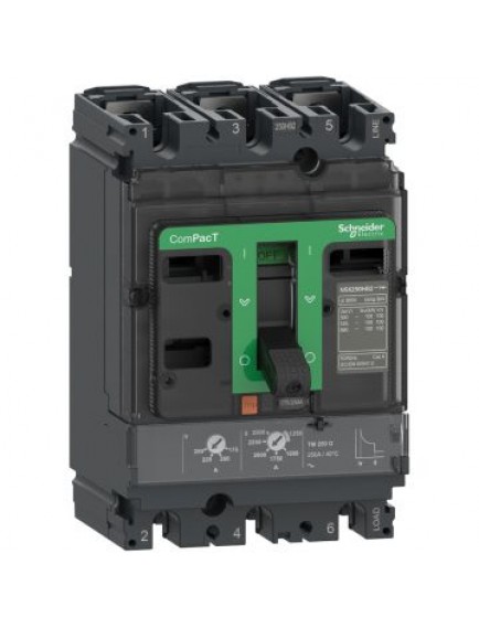 Schneider ComPacT Şalter NSX250N 50kA AC 3P3D 250A TMD