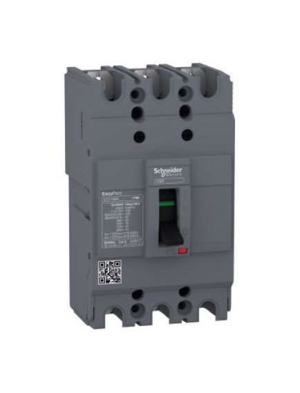 Schneider devre kesici Easypact EZC100H - TMD - 75 A - 3 kutup 3d