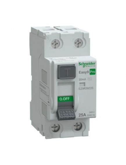 Schneider Kaçak Akım Koruma Rölesi, Easy9 Pro, AC Tipi, 30mA, 2-Kutup, 25A