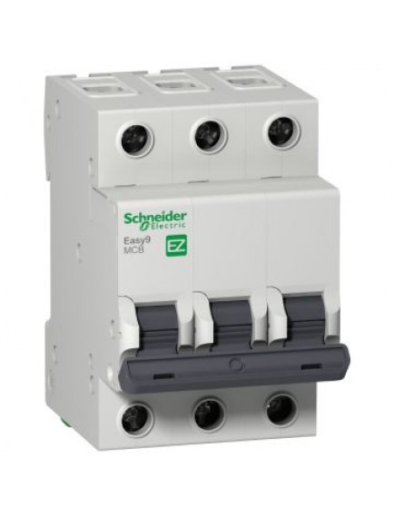 Schneider Otomatik Sigorta, Easy9, 3kA, C-Eğrisi, 3-Kutup, 6A