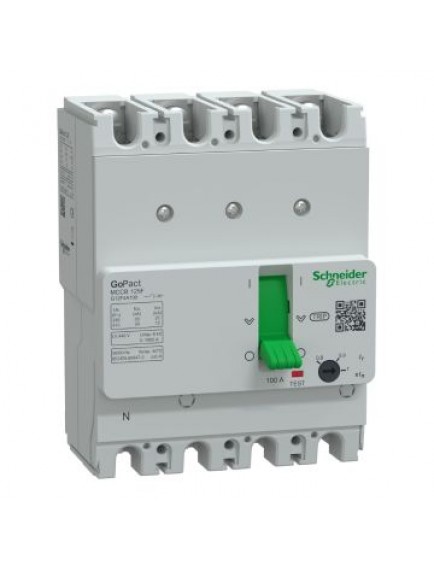 Schneider GoPact MCCB 125F 4P4D 100A Ayar Sahalı