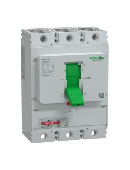 Schneider GoPact Şalter 800, 3P3D 70kA AC 500A Elektronik Açma Üniteli, Ayar Sahalı