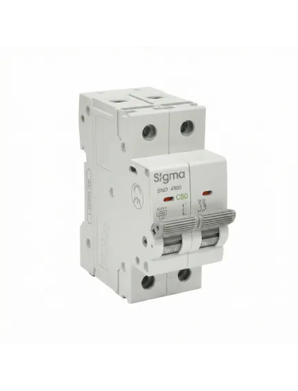 Sigma SND 6000 Otomatik Sigorta 2P kutuplu (2P) (Faz+Nötr)  6kA (2A - 63A Arası C ve D Tipi Amper Seçenekli) 