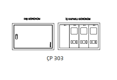 Çetinkaya ÇP 303 Metal Su ve Sayaç Dağıtım...