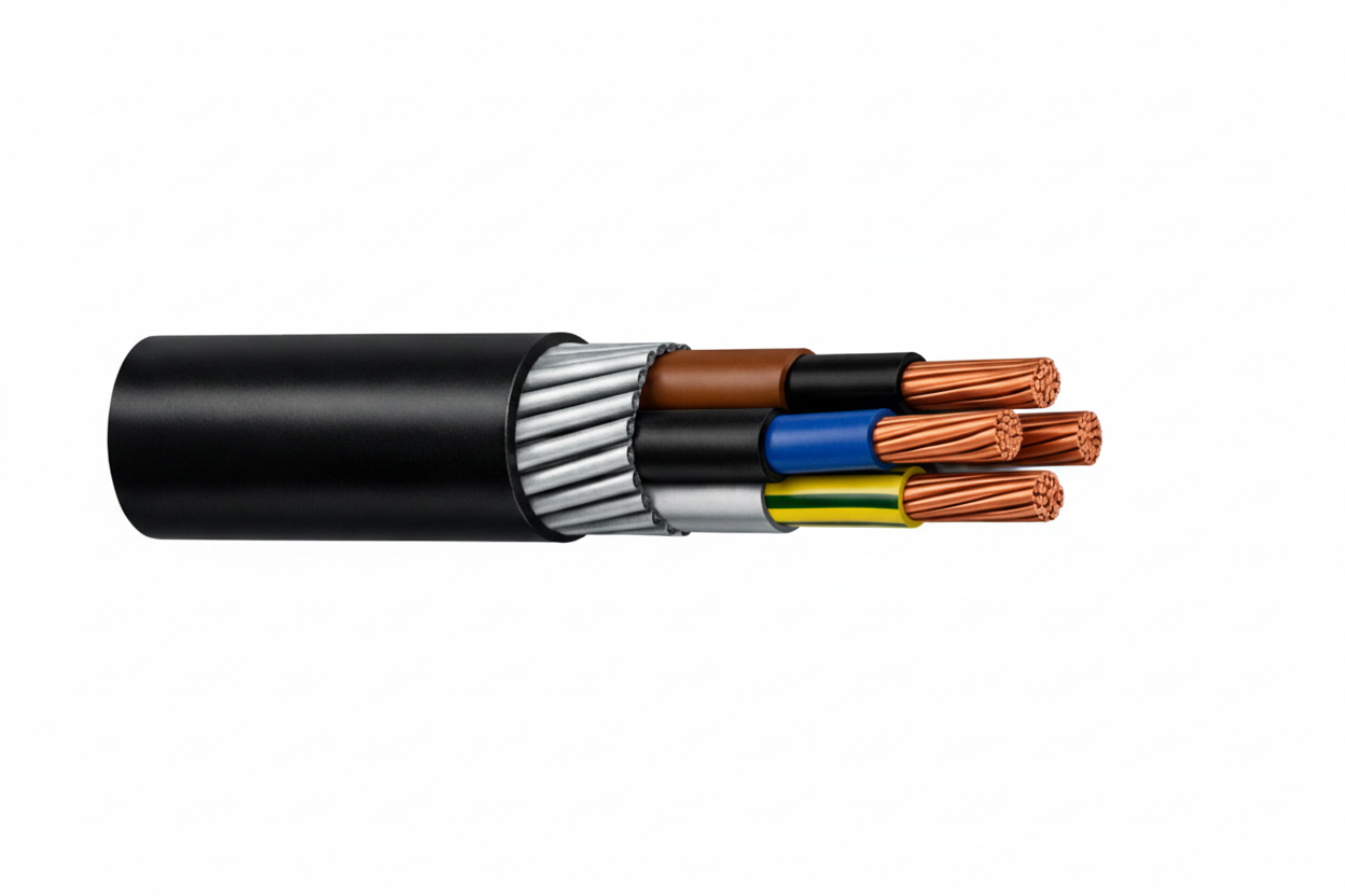 Öznur 5x10 mm² PVC İzoleli, Yuvarlak Galvanizli Çeli...