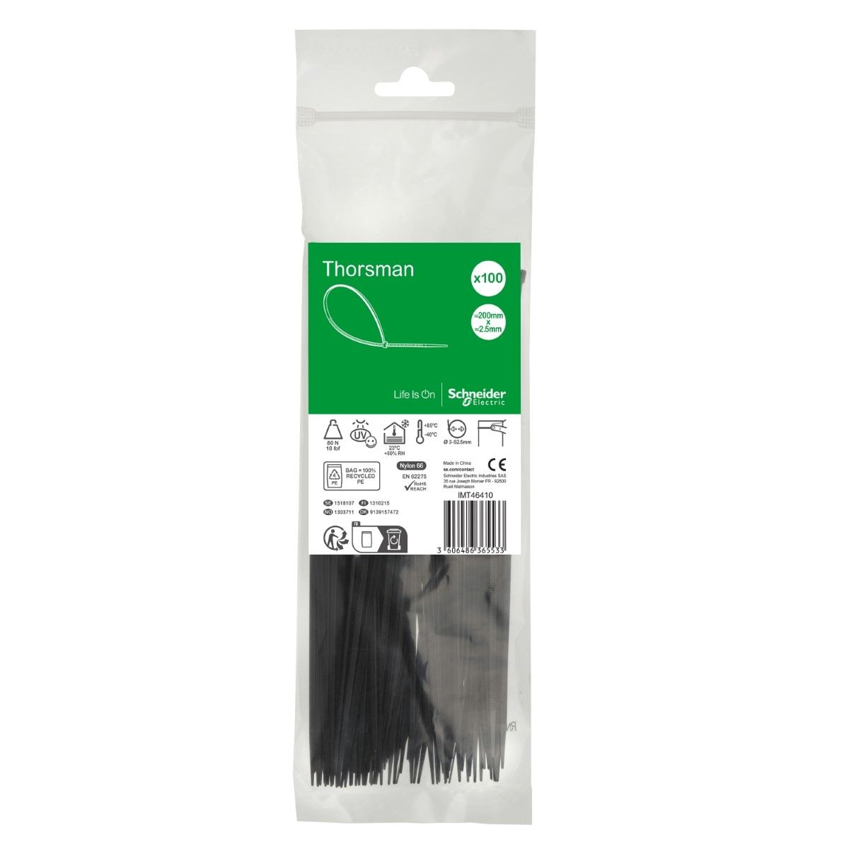 Schneider Thorsman Kablo Bağı 200x2.5mm Siyah - Elektrik ...