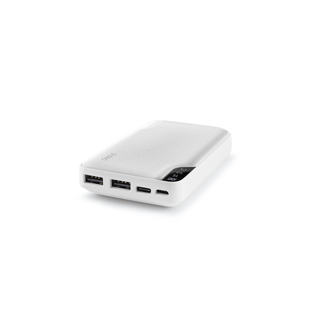 ttec ReCharger Duo LED 10.000mAh Ta??nabilir ?arj Aleti / Powerbank Beyaz