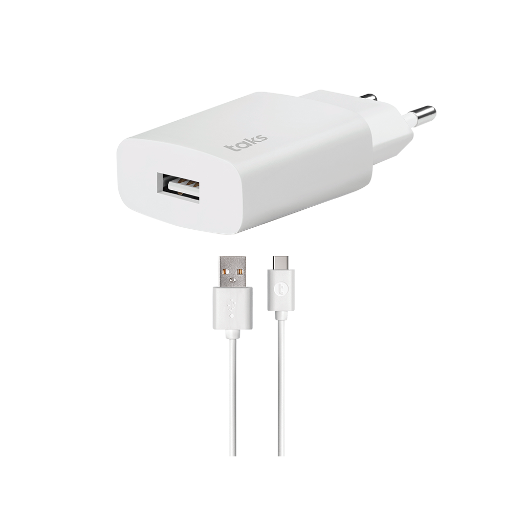 taks TS01 1.5A Seyahat şarj aleti  + USB-C kablolu B...