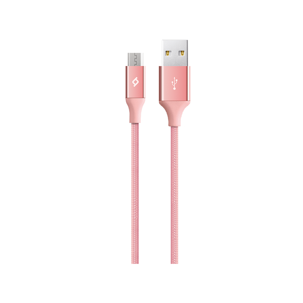 ttec AlumiCable USB-A - Micro USB Şarj Kablosu Roze ...