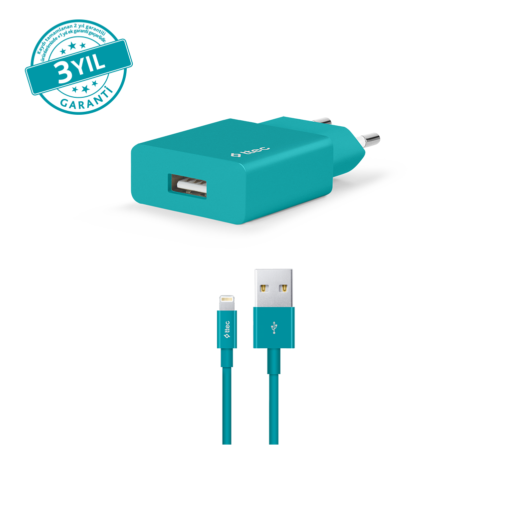 ttec SmartCharger 2.1A Seyahat Şarj Aleti  + Lightni...