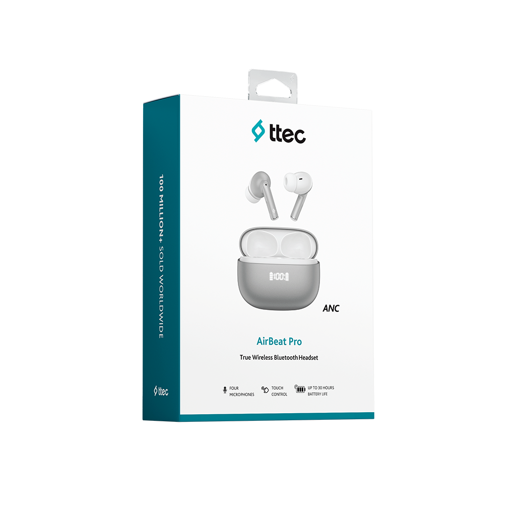 ttec AirBeat Pro ANC LCD Gerçek Kablosuz TWS Bluetoo...