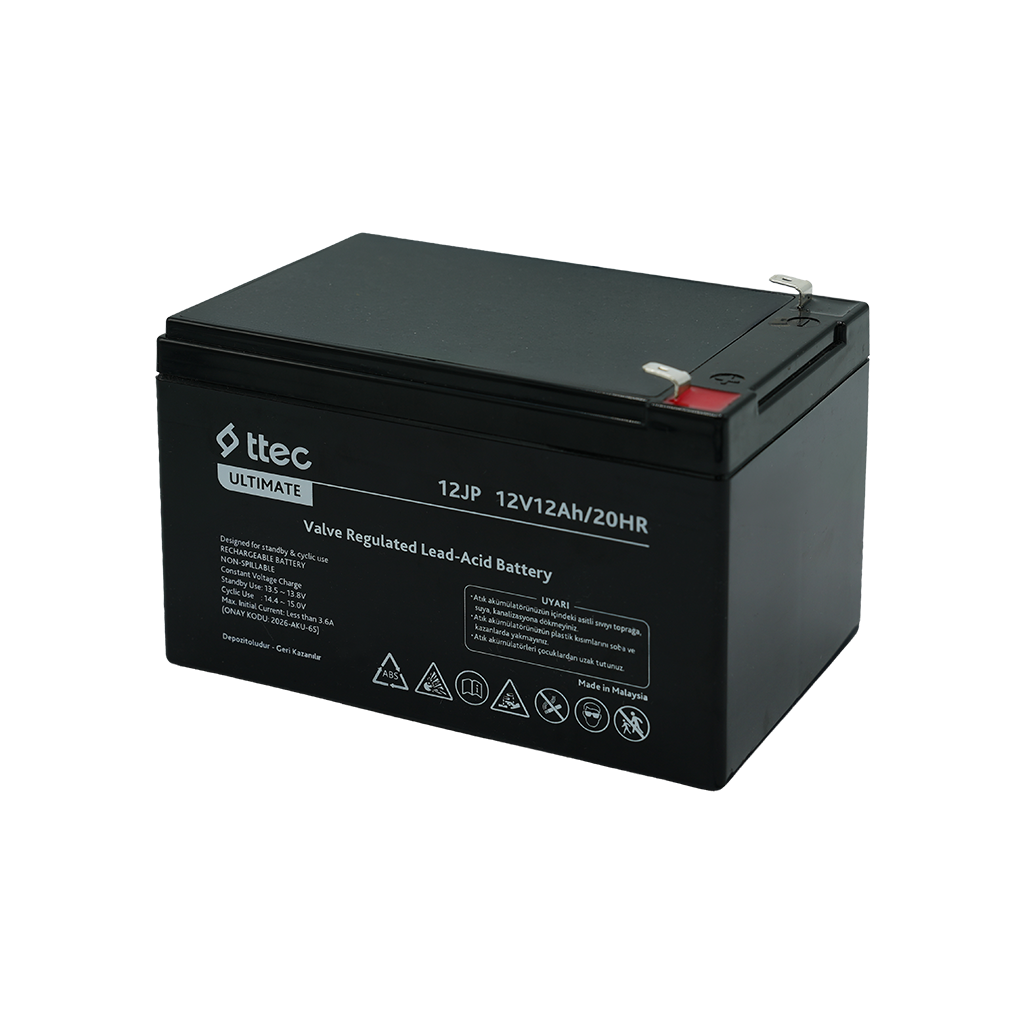 ttec 12JP 12V 12Ah Bakımsız Kuru Akü (TSS)
