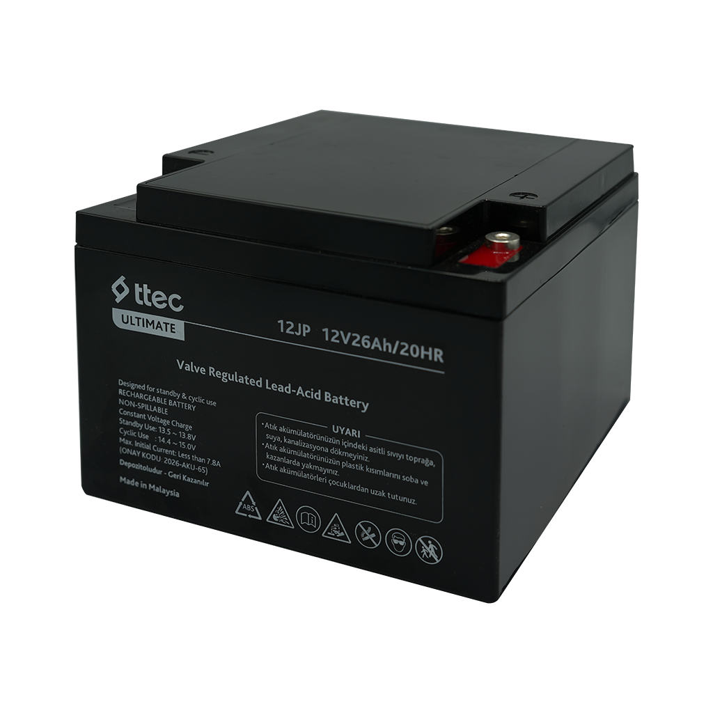 ttec 12JP 12V 26Ah Bakımsız Kuru Akü (TSS)