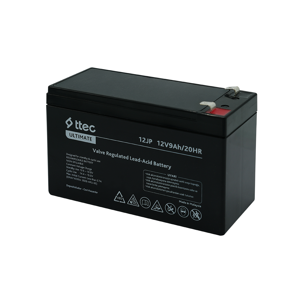 ttec 12JP 12V 9Ah Bakımsız Kuru Akü (TSS)