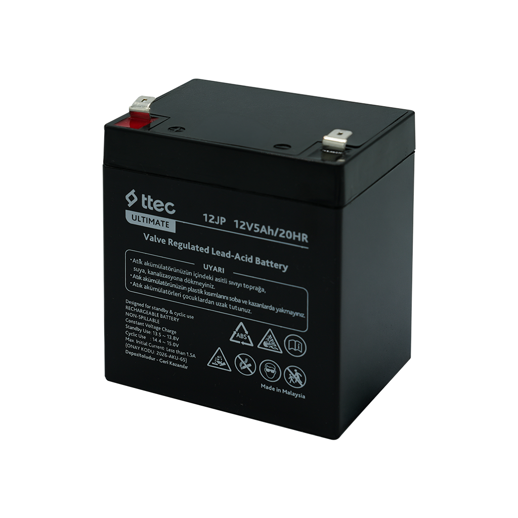ttec 12JP 12V 5Ah Bakımsız Kuru Akü (TSS)