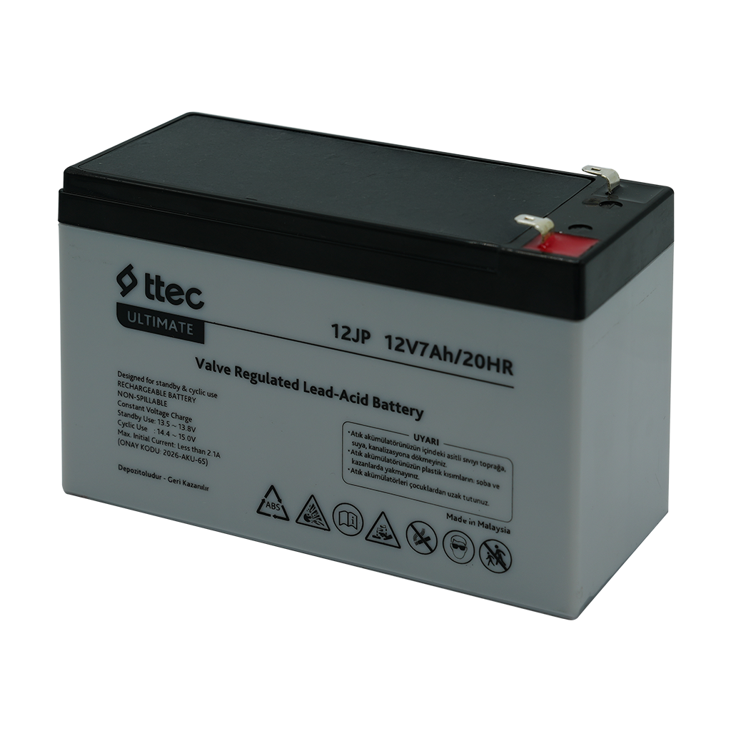 ttec 12JP 12V 7Ah Bakımsız Kuru Akü (TSS)