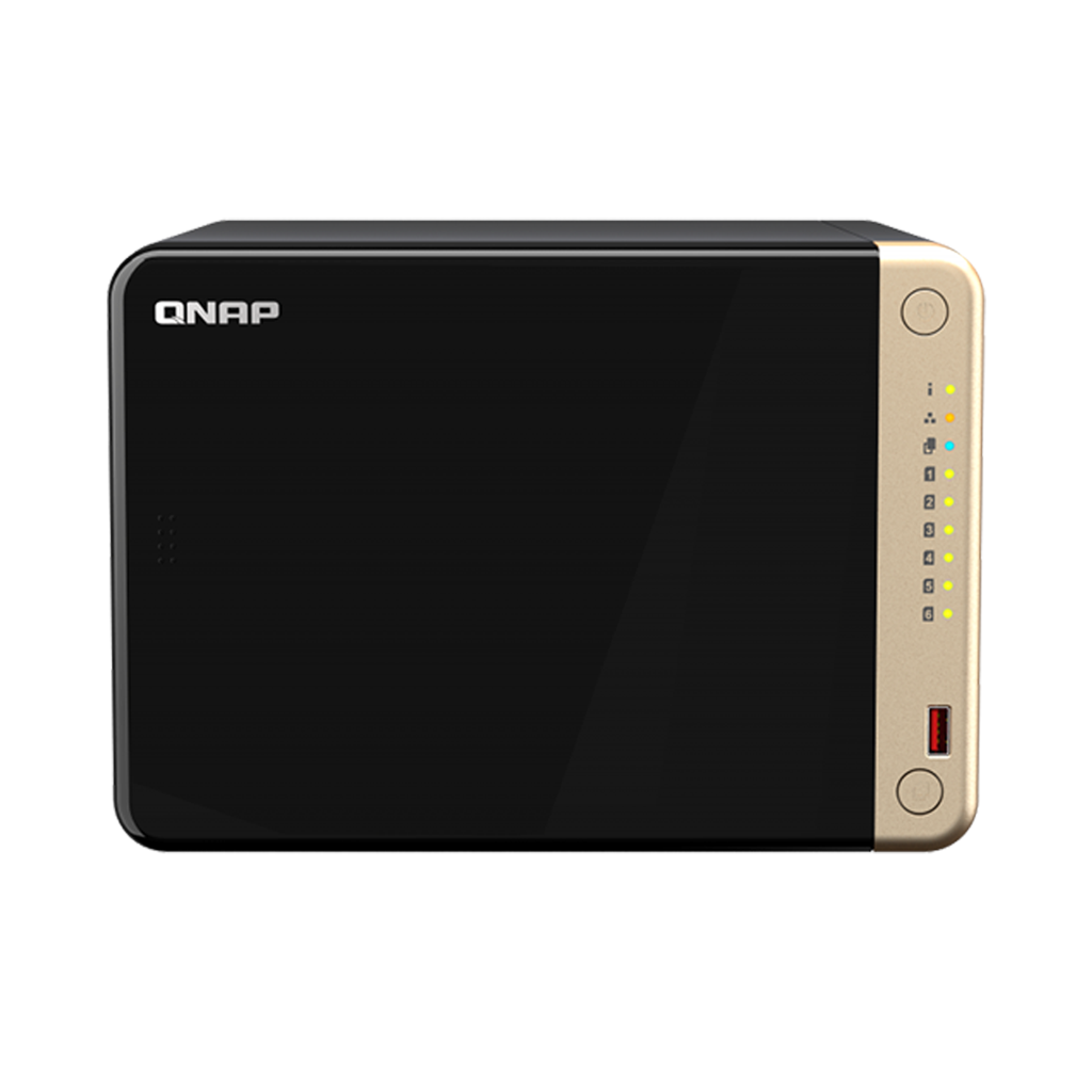 QNAP TS-664-8GB RAM 6 Hdd Yuvalı Tower NAS