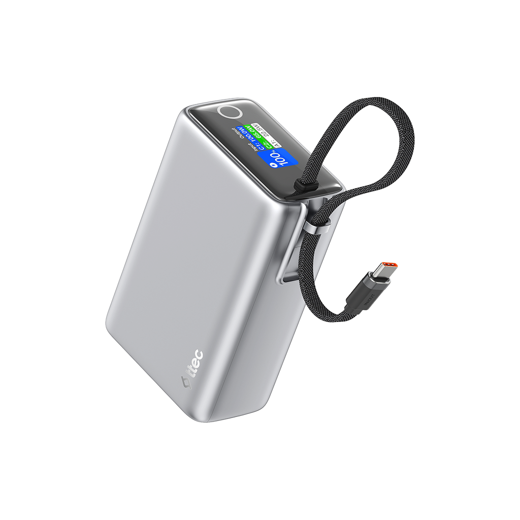 ttec ReCharger Pro Max TFT 25.000mAh PD 100W USB-C D...