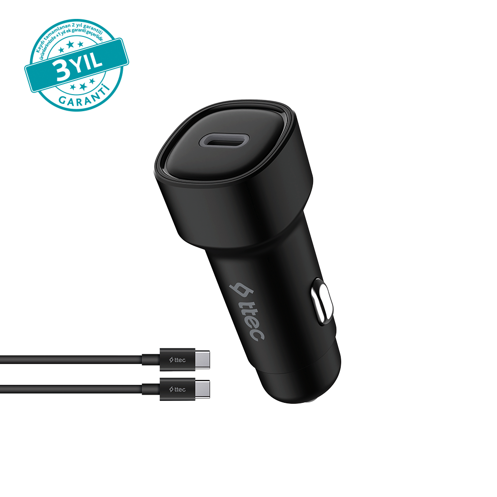 ttec SmartCharger PD 30W Araç Hızlı Şarj Aleti USB-C...