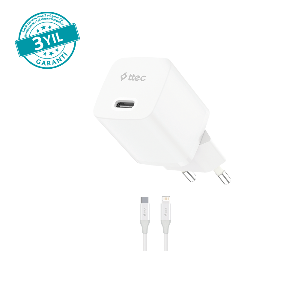 ttec SmartCharger GAN 30W PD Seyahat Hızlı Şarj Alet...