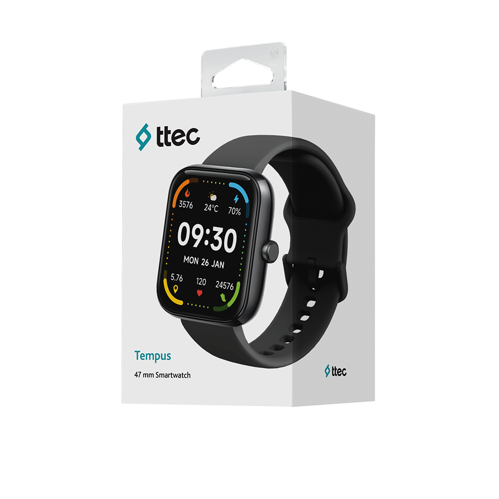 ttec Tempus 47 mm  Dikdörtgen Kasa Akıllı Saat 2S09W...