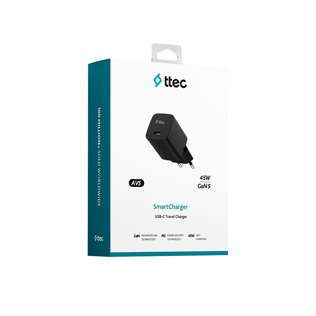 ttec SmartCharger GAN 45W AVS PD Seyahat Hızlı Şarj ...