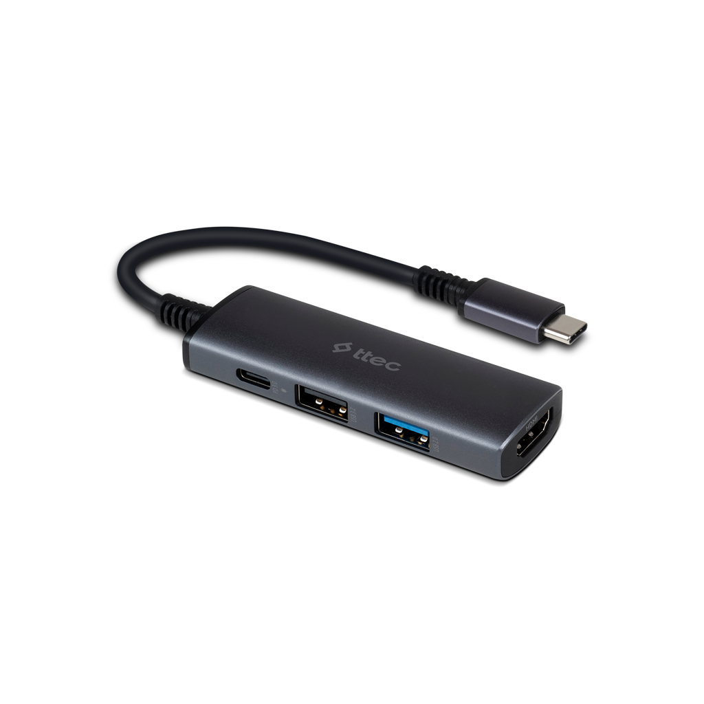 ttec 4 Girişli USB-C Hub/Çoklayıcı USB-C 100W PD 3.0...
