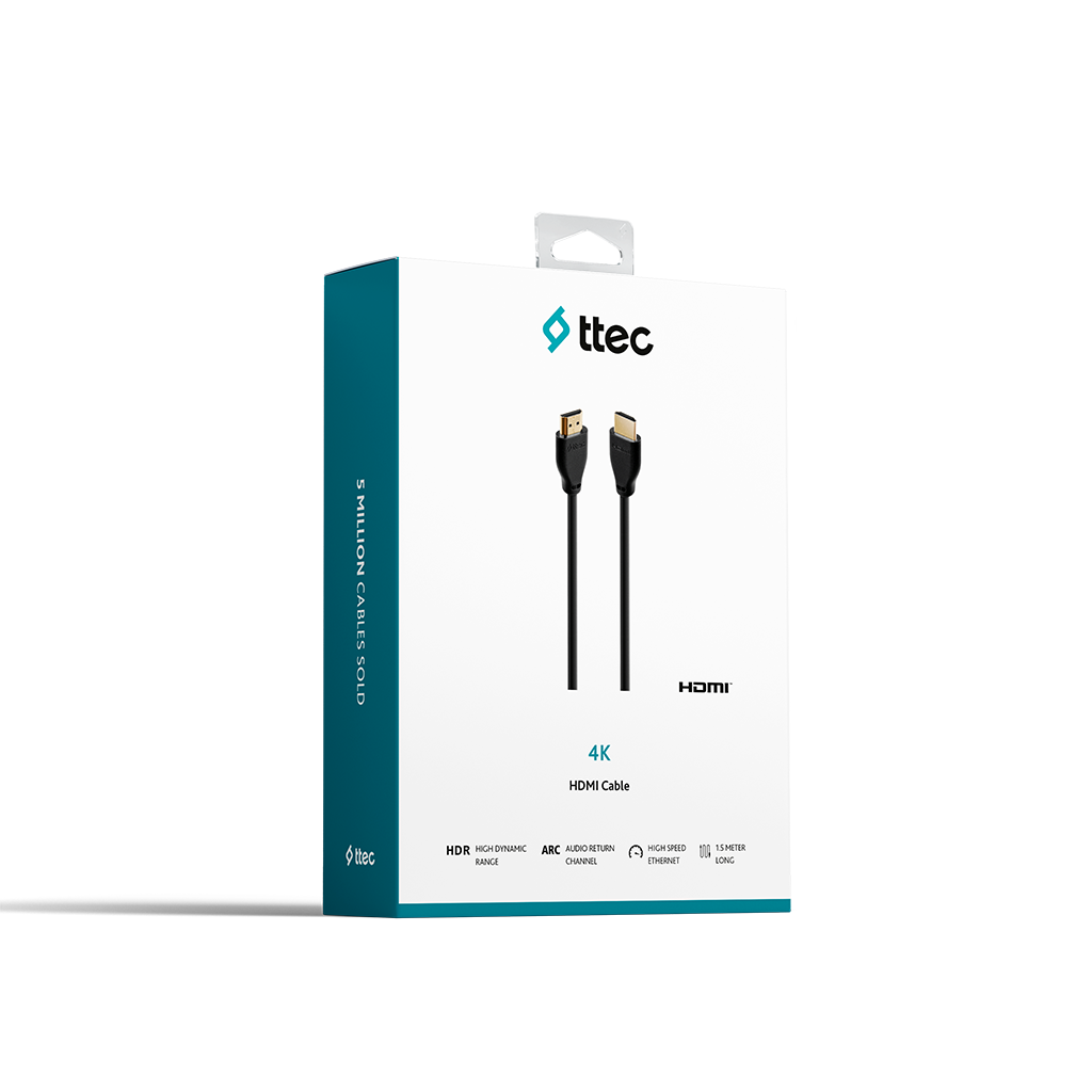 ttec 4K HDMI kablo 1.5mt Siyah