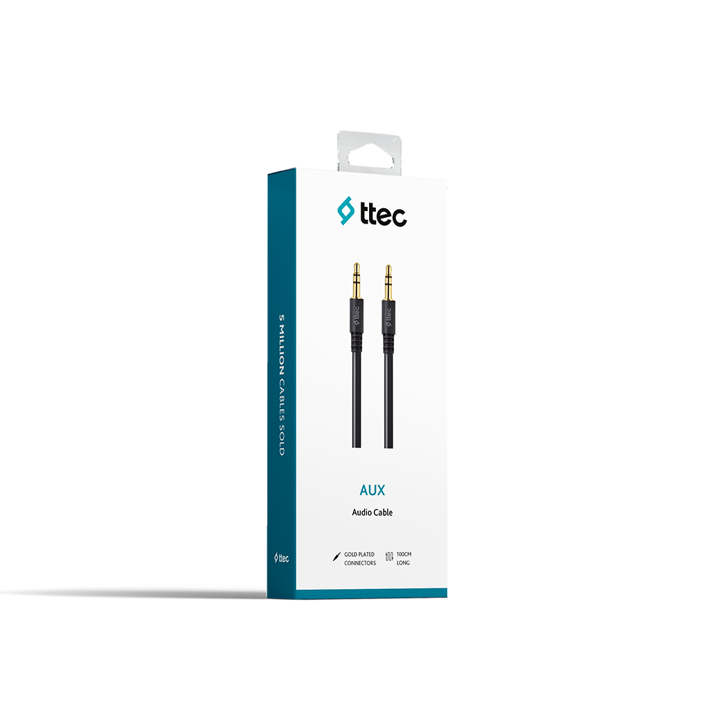 ttec 3.5mm Stereo Ses Kablosu 1m Siyah