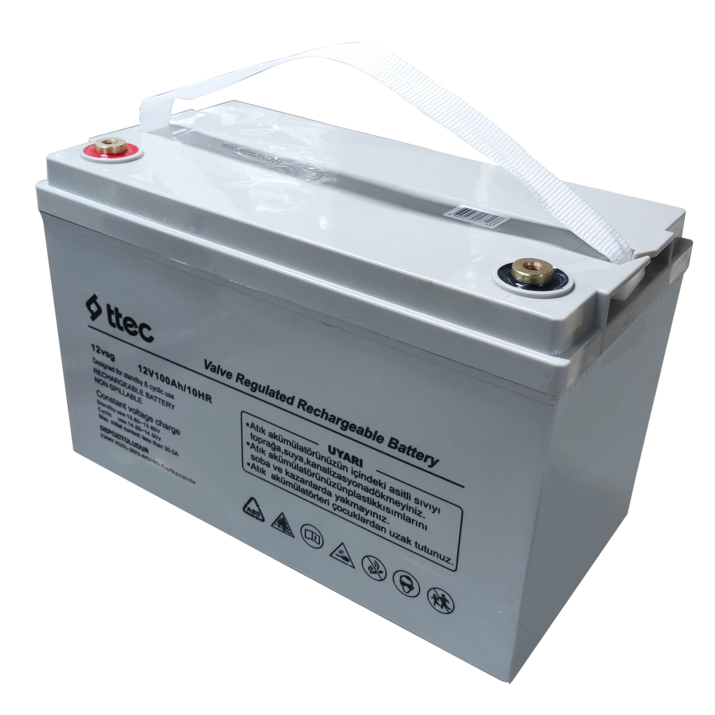 ttec 12vs 12V 100Ah Bakımsız JEL Akü (TSS)